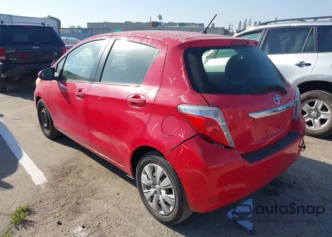 2012 Toyota Yaris Le из США, поврежденный, VIN JTDKTUD38CD541449